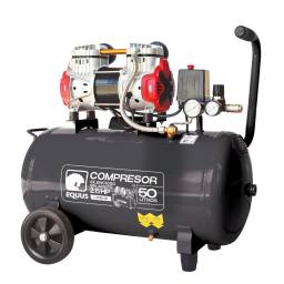Compresor silencioso  2.5 HP - 50 L - SIN ACEITE 