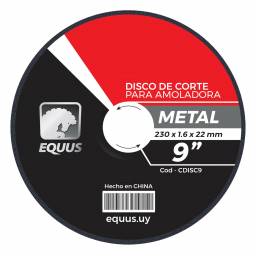 Disco Abrasivo Para Metal 9"  Equus