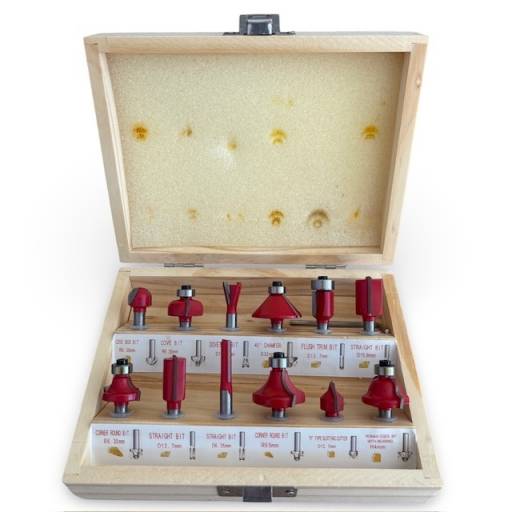 Juego De 12 Fresas Equus Para Fresadora o Router Eje 6mm