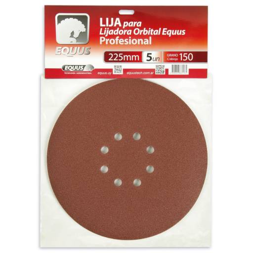 Pack de 5 lijas grano 150 para lijadora Equus