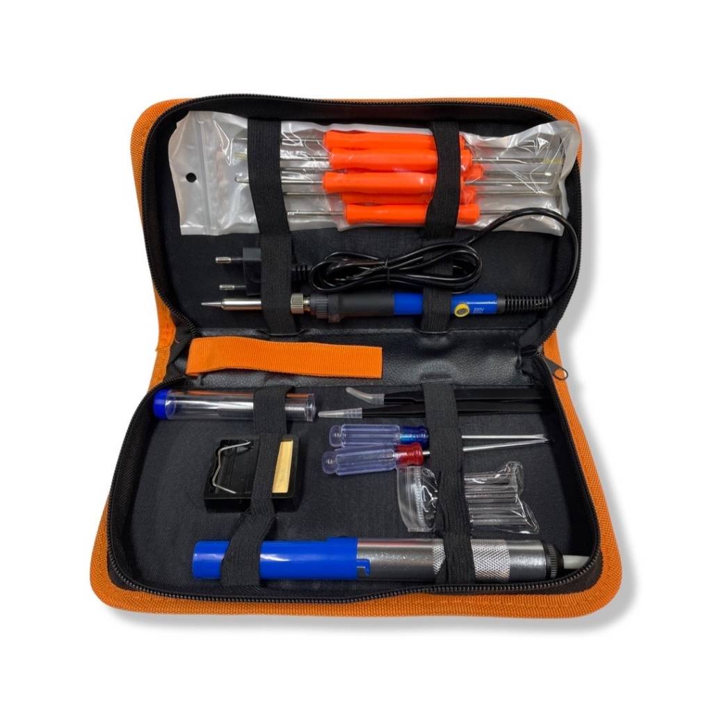 Kit de Soldadura de Estaño Tipo Lápiz 60w Equus para Electrónica  Construcción Herramientas manuales