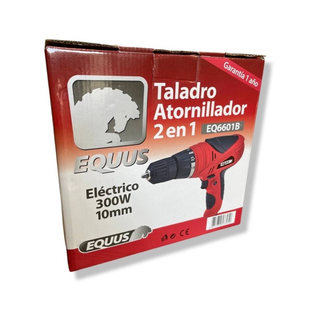 Taladro Atornillador Eléctrico Equus 2 en 1 300w - ROJO — Universo Binario