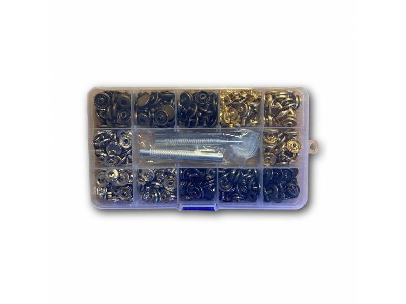 Set de 120 broches a presin con Alicate