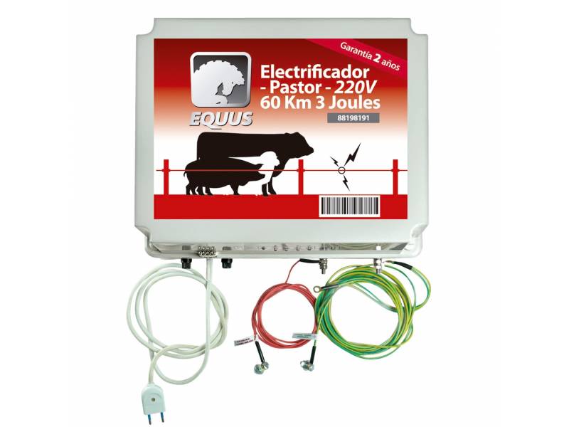 Electrificador Pastor Equus 60 Km 3 Joule