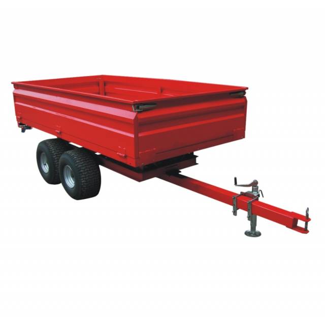 Trailer rojo 2000kg agricola volcador Uruguay