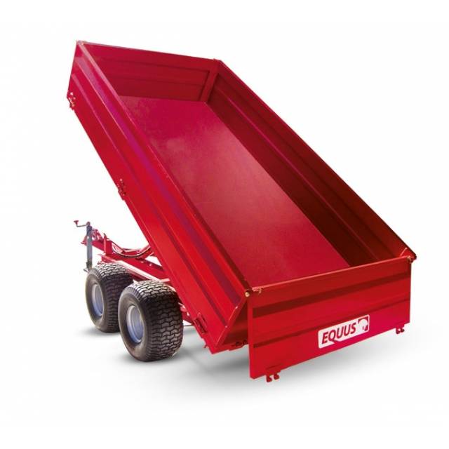 Trailer rojo 2000kg agricola volcador Uruguay